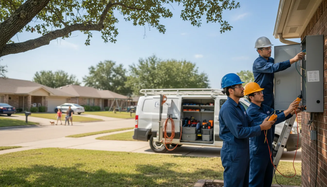 Certified electrician providing emergency electrical services in Tenaha, TX
